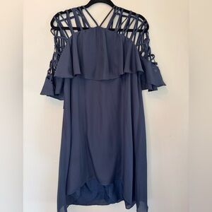 Large‎ Navy High Low Gianni Bini Dress